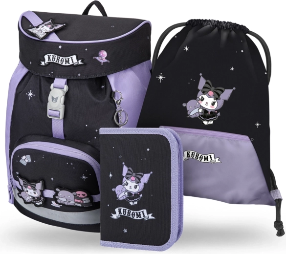 Set școlar Baagl Airy Kuromi fortune dream – rucsac, penar și săculeț