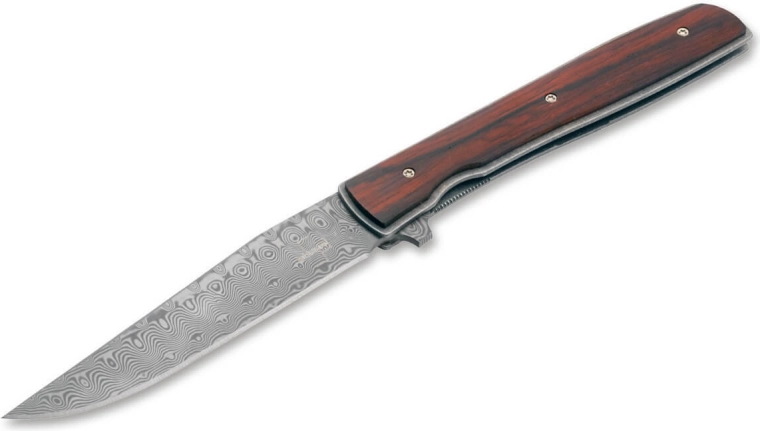 Böker Plus Urban Trapper Cocobolo Damascus cuțit pliabil 8,8 cm