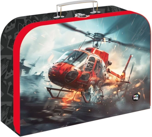Servietă laminată pentru copii Pompieri 34 cm