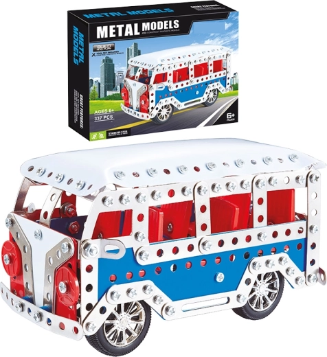 Metalowy zestaw konstrukcyjny – autobus, 337 elementów
