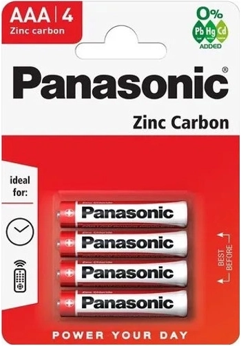 Baterie PANASONIC R03 AAA, zinc-carbon