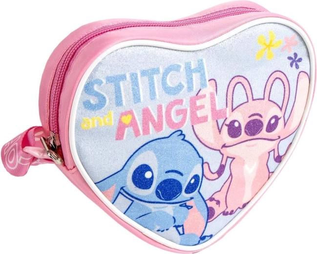 Geantă de umăr pentru copii Disney Stitch în formă de inimă