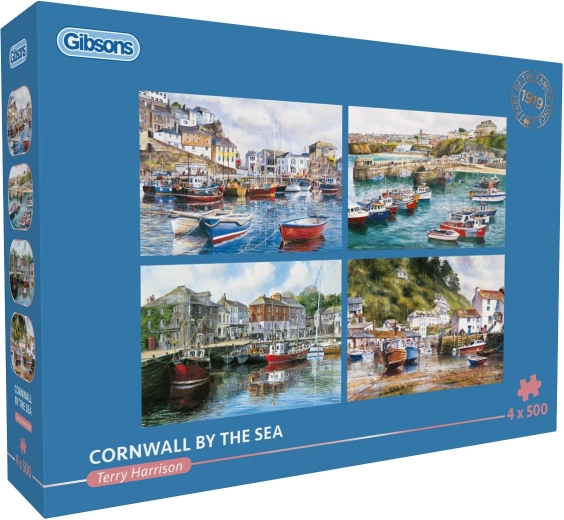 Puzzle GIBSONS Cornwall la mare – 4×500 piese