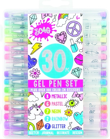 Pixuri cu gel MAKE IT REAL - Set 30 de culori