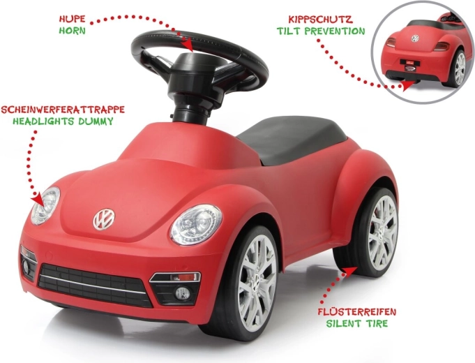 Mașinuță de împins Jamara VW Beetle roșie