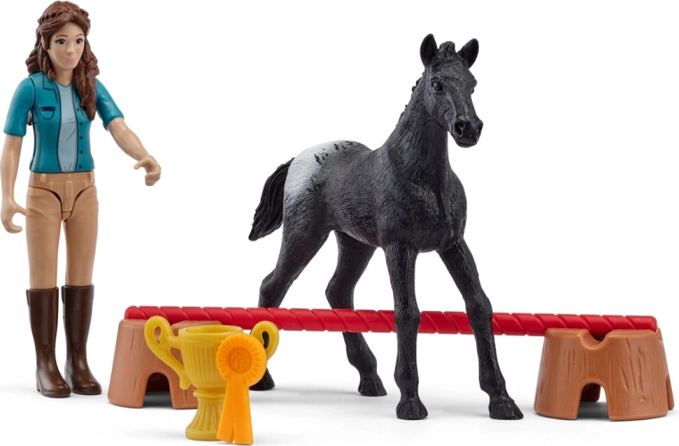 Schleich pocket set victorie în turneu cu Lisa și mânzul Flocke - 1 bucată
