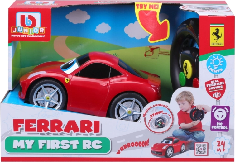 BB Junior Ferrari 458 Italia cu lumini și sunete