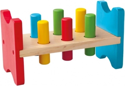 Bancă de bătut din lemn WOODY