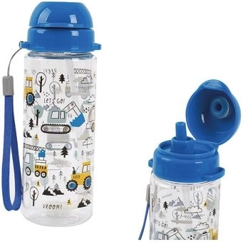 Sticlă pentru copii din tritan Șantier 400 ml