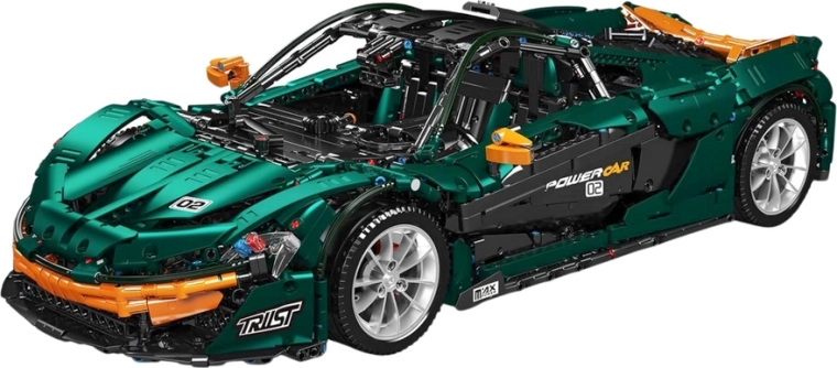 Set de construcție Mould King mașină sport verde