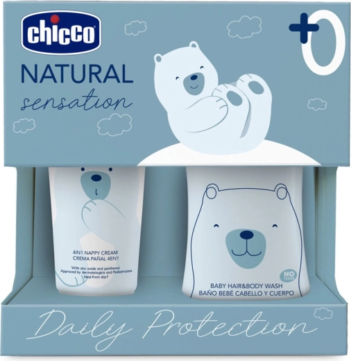 Chicco set cadou Natural Sensation Daily Protection pentru nou-născuți