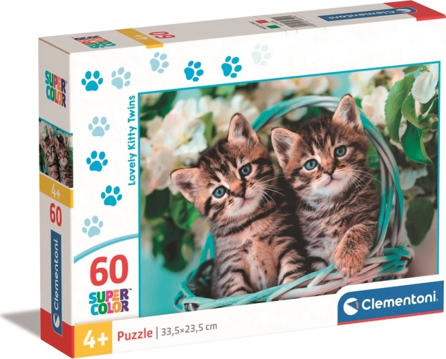 Puzzle CLEMENTONI 60 piese – pisoiași în coș