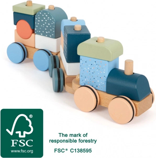 Tren de lemn stivuibil Arctic small foot