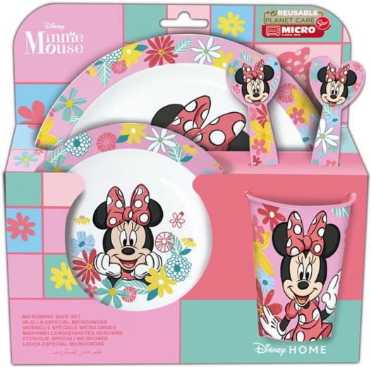 Set de masă din plastic MINNIE, 5 piese