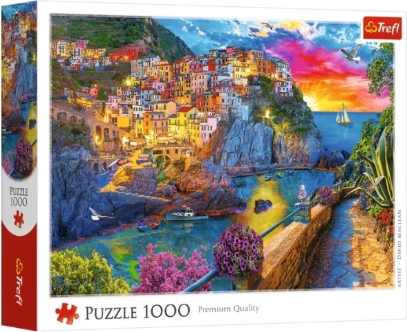 Puzzle Trefl 1000 de piese – plimbare de seară prin Cinque Terre