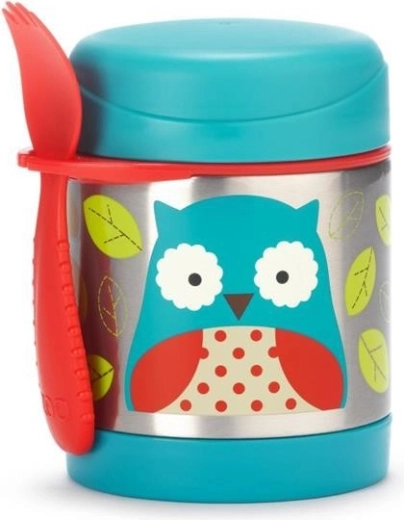 Skip Hop Zoo termos pentru mâncare cu spork bufniță 325 ml