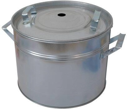 Oală pentru sterilizat 20 l din tablă galvanizată cu capac