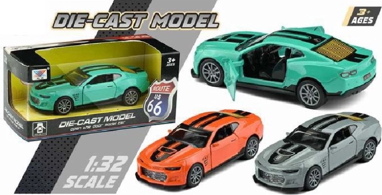 Mașină de curse 1:32 cu mecanism de întoarcere, verde