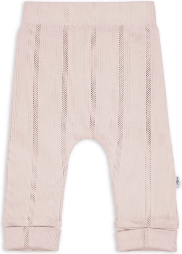 Pantaloni comozi pentru bebeluși Lodger Pointelle powder 62