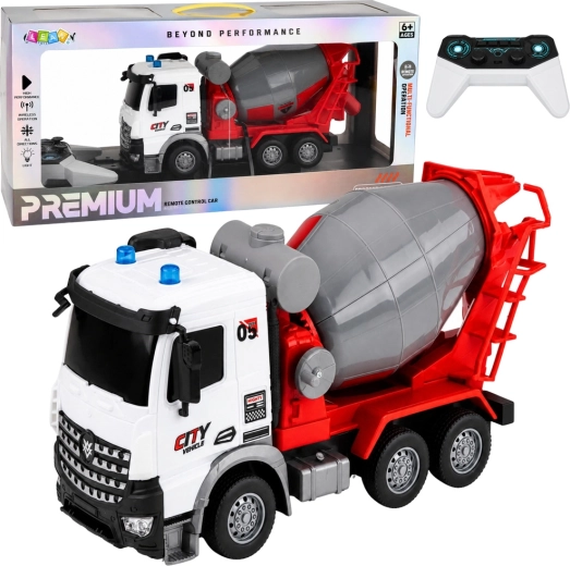 Betonieră RC telecomandată cu lumini și tambur mobil 1:14 - 1 bucată