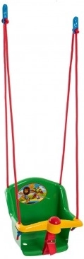 Leagăn pentru copii cu sunet, din plastic, verde