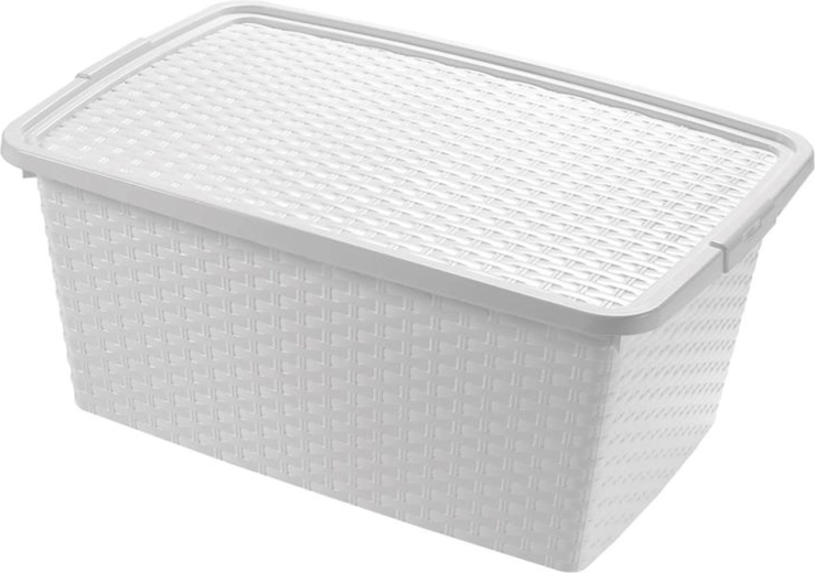 Cutie de depozitare din plastic cu capac HEIDRUN 10 l