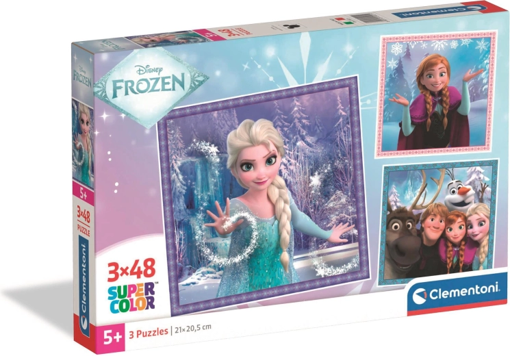 Clementoni puzzle 3x48 Împărăția Înghețată