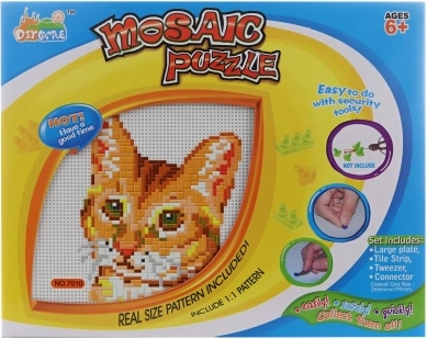 Mozaic pisică – set creativ pentru copii