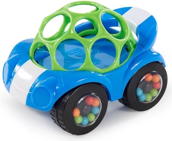 Mașinuță zornăitoare Oball Rattle & Roll, albastră