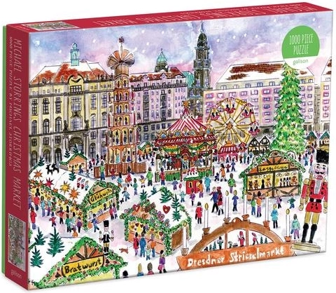 Puzzle Piața de Crăciun din Dresda 1000 piese