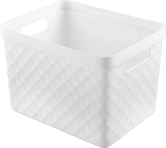 Coș din plastic HEIDRUN 36 × 27 × 23 cm, mix de culori