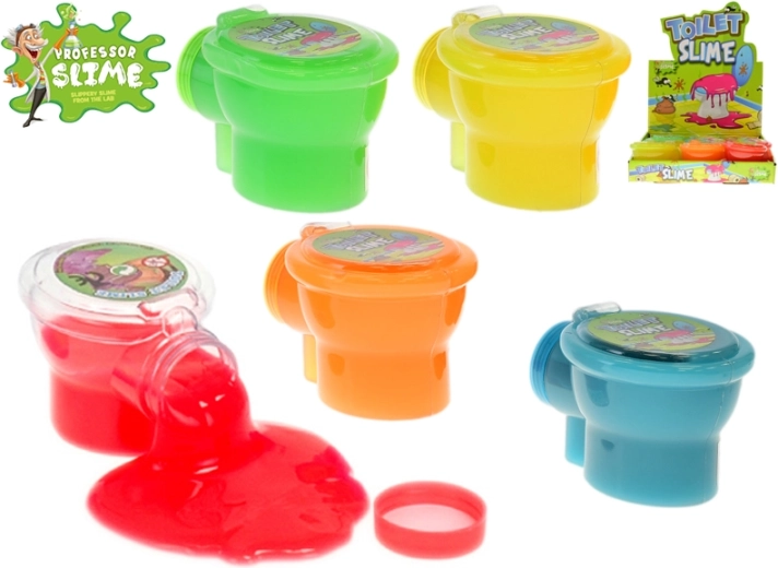 Professor Slime toaletă cu slime 10 cm, 6 culori