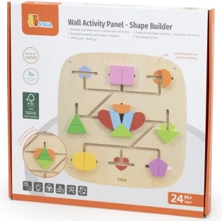 Joc de perete din lemn pentru construit blocuri