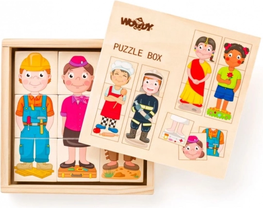 Profesii și oamenii din întreaga lume - puzzle și cunoaștere