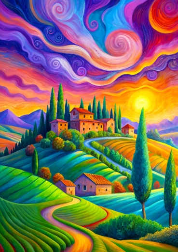 Enjoy Puzzle Lumina toscană 1000 de piese