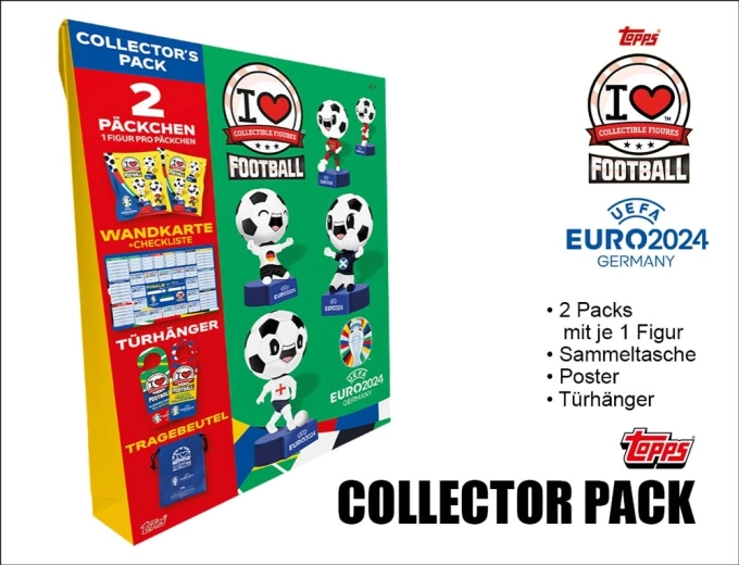 Topps UEFA EURO 2024 I Love Football – figurine colecționabile 3D oficiale