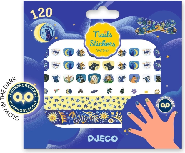 Autocolante pentru unghii - Lumină de lună DJECO