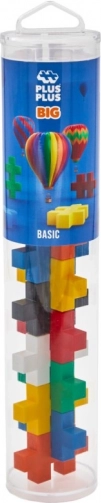 Plus-Plus BIG Basic – set de construcție creativ în tub 15 buc