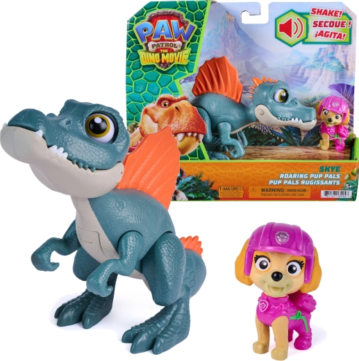 Spin Master Patrula Cățelușilor Dino Film: Skye și Spinosaurus interactiv Ro Roaring Pup Pals 12,5 cm