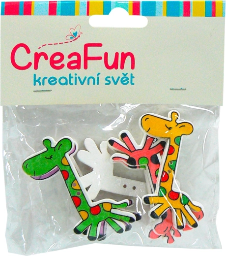 Nasturi din lemn girafă 6 buc 50 × 27 mm