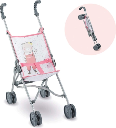 Corolle cărucior pliabil pentru păpuși 36–42 cm, roz