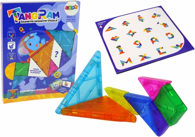 Puzzle Tangram Magnetic pentru Copii