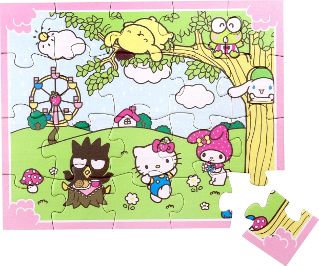 Puzzle din lemn Hello Kitty – 20 de piese