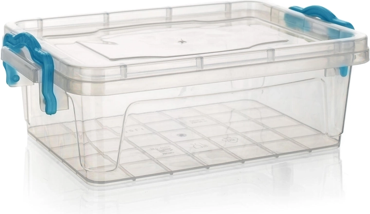 Cutie Gema dreptunghiulară 0,5 l cu mânere turcoaz