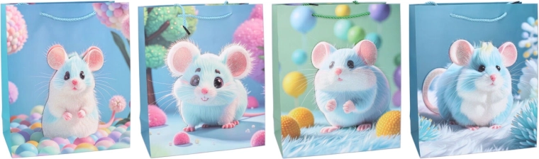 Pungă cadou M pentru copii 26 × 32 × 10 cm