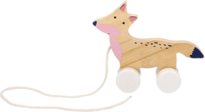 Vulpe din bambus cu șnur