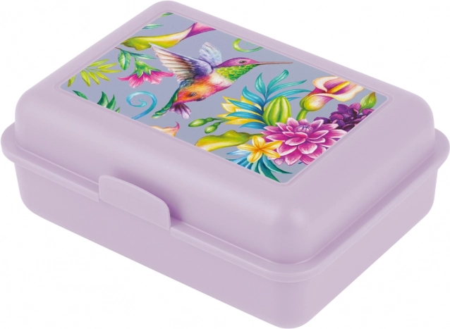 Cutie de prânz mov cu motiv de Colibri