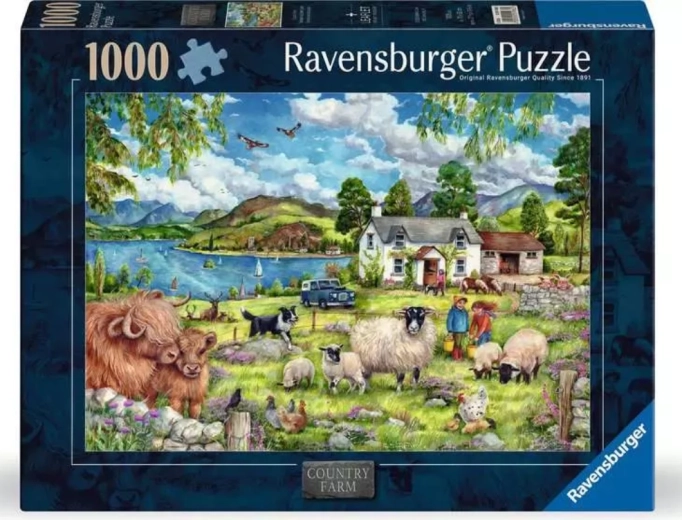 Puzzle Ravensburger fermă rurală 1000 de piese