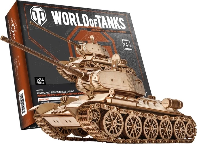 Little Story puzzle 3D din lemn World of Tanks T-34-85