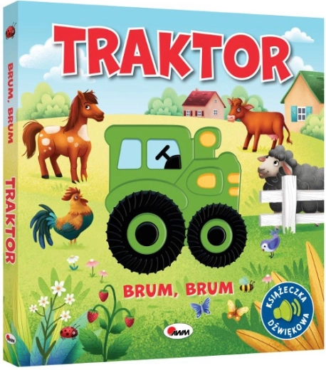 Brum Brum tractor – carte senzorială cu sunete pentru copii